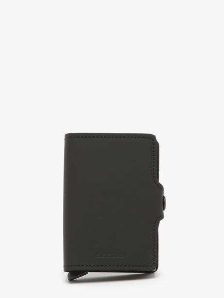 Card Holder Matte Leather Secrid Black matte TM