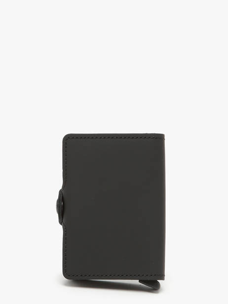 Card Holder Matte Leather Secrid Black matte TM other view 3