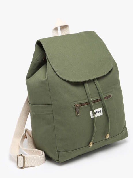 Backpack Eliot Cotton Hindbag Green best seller ELIOT other view 2