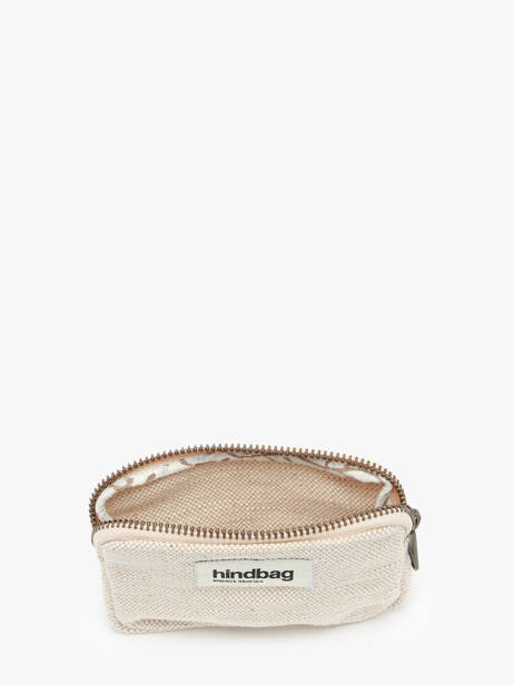 Porte-monnaie Jute Hindbag Beige jute JU vue secondaire 1