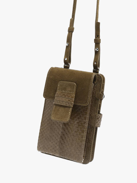 Étui Téléphone New Zack Cuir Great by sandie Vert new zack SNA vue secondaire 2