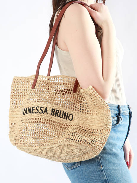 Shopping Bag Cabas Raphia Vanessa bruno Beige cabas raphia 60V40468 other view 1