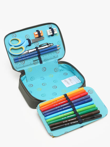 Filled Pencil Case 1 Compartment Daydream Boys Jeune premier Green daydream boys B other view 2