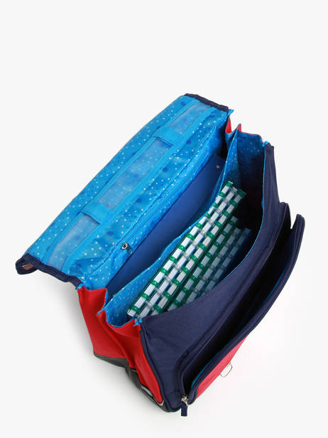 2-compartment Satchel Snowball Blue frenchie 46241 other view 3