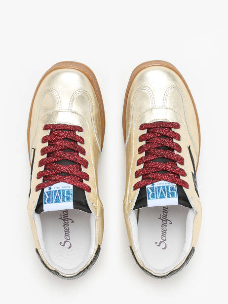 Sneakers Risy En Cuir Semerdjian Or women RISY178 vue secondaire 4