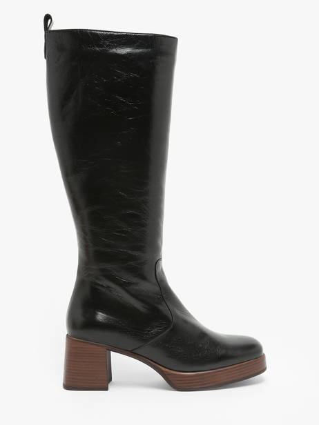 Bottes Cristel En Cuir Dorking Noir women D9339
