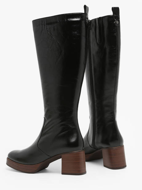 Bottes Cristel En Cuir Dorking Noir women D9339 vue secondaire 2