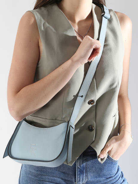 Shoulder Bag Foudre Leather Etrier Blue foudre EFOD089S other view 1