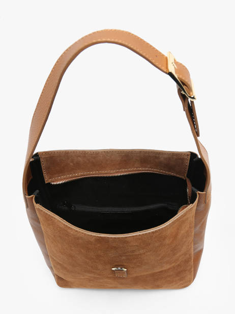 Shoulder Bag Velvet Caviar Leather Milano Brown velvet caviar VC24118 other view 3