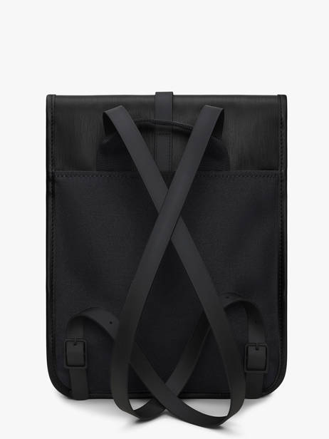 Backpack Micro - 1 Compartment Backpack Rains Black city 13010 other view 3