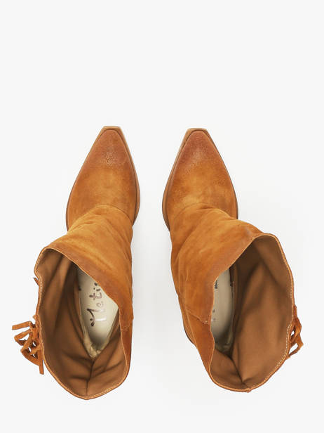 Santiags En Cuir Metisse Marron women XD2048 vue secondaire 4