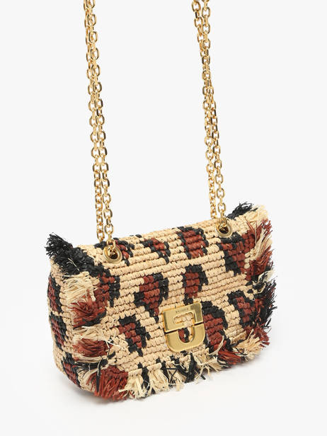 Shoulder Bag Raphia Gerard darel Beige raphia DBS87468 other view 2