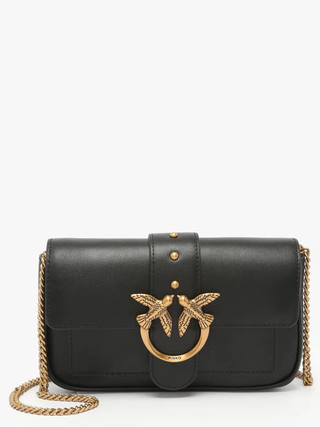 Shoulder Bag Love Bag Icon Leather Pinko Black love bag icon A0F1