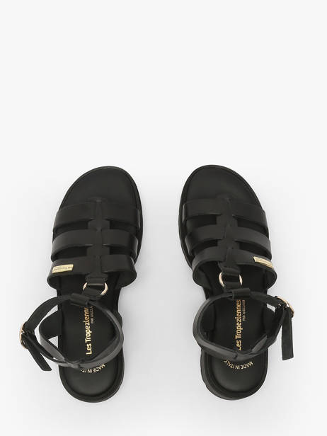 Sandales Tobo En Cuir Les tropeziennes Noir women TOBO vue secondaire 3