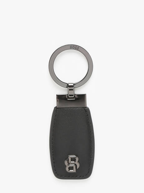 Keychain Leather Hugo boss Black smooth HAK519D