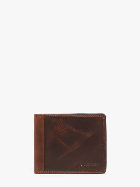 Checkholder With Coin Purse The Original Leather Maverick Brown the original MAVTO003