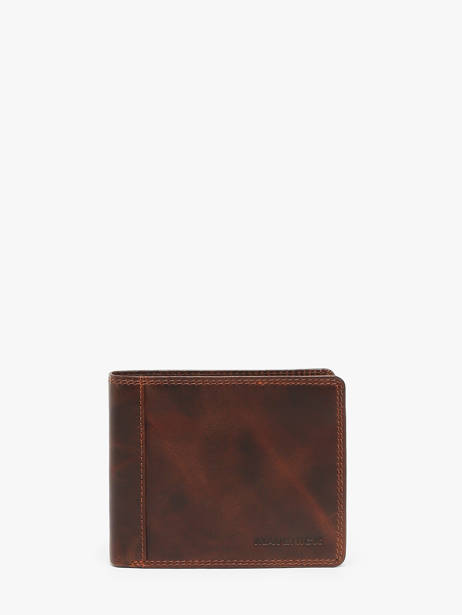 Checkholder With Card Holder The Original Leather Maverick Brown the original MAVTO006