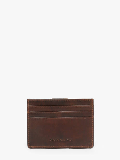 Card Holder Leather Maverick Brown the original MAVTO052