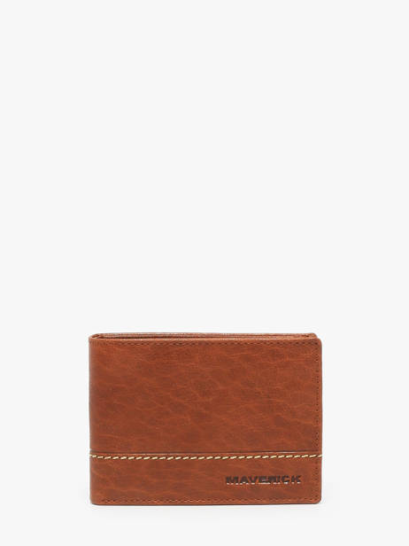 Checkholder With Coin Purse Rough Gear Leather Maverick Brown rough gear MAVRG002