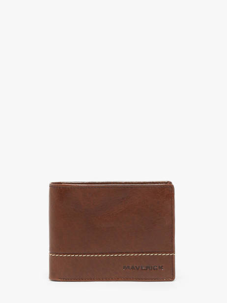 Checkholder With Coin Purse Rough Gear Leather Maverick Brown rough gear MAVRG003