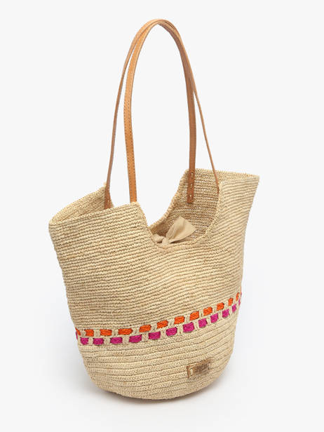 Shoulder Bag L'atelier Du Crochet Raphia Le voyage en panier Beige l'atelier du crochet AM804 other view 2