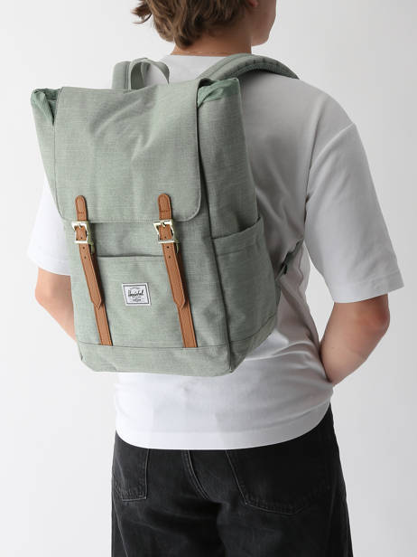 1 Compartment Backpack Herschel Green classics 11400 other view 1