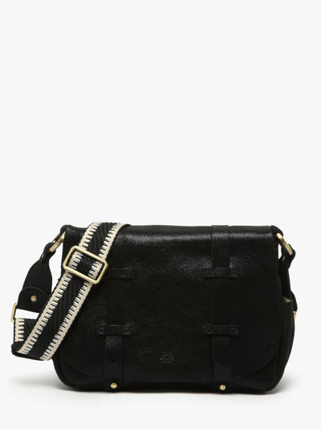 Shoulder Bag Vintage Leather Mila louise Black vintage 30172X