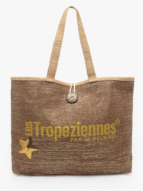 Shoulder Bag Panama Paper Les tropeziennes Brown panama TZ01