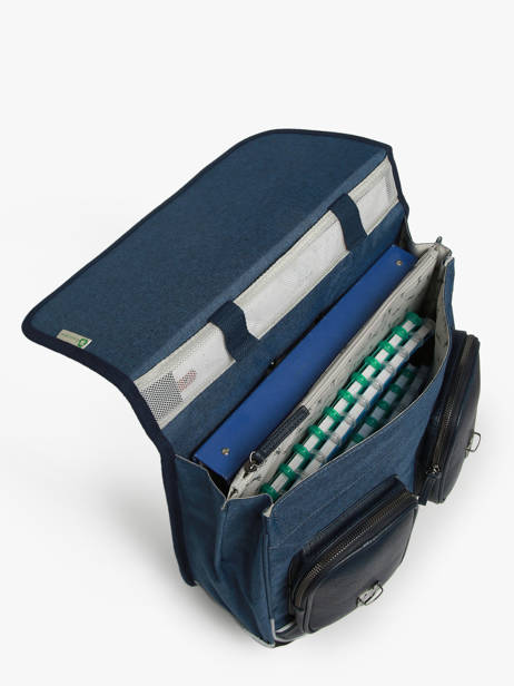 Cartable à Roulettes 2 Compartiments Cameleon Bleu vintage color CR38 vue secondaire 2