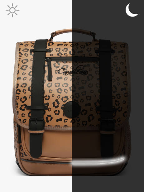 Sac à Dos Vintage North 2 Compartiments Cameleon Marron vintage north SD39 vue secondaire 8