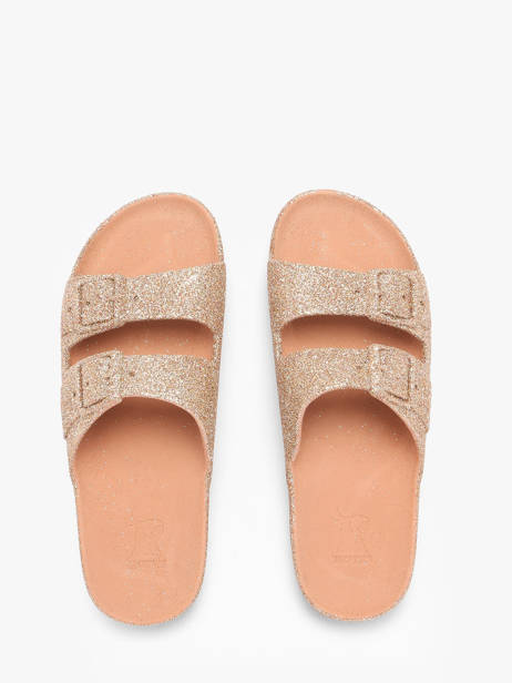 Claquettes Transoco Cacatoes Beige women TRANCOSO vue secondaire 3