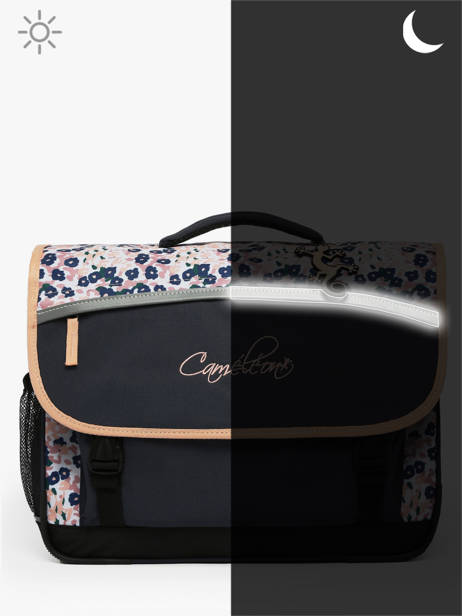 Satchel For Kids 2 Compartments Cameleon Blue actual CA38 other view 7