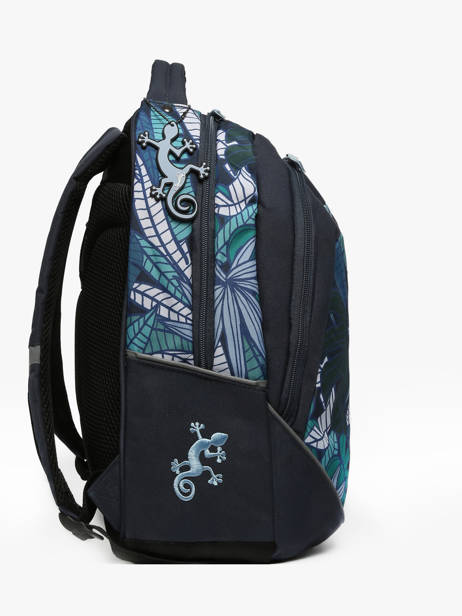 2-compartment Backpack Cameleon Blue actual SD39 other view 2