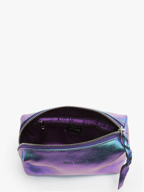 Trousse Scarabee Cuir Paul marius Bleu scarabee ADELESCA vue secondaire 1