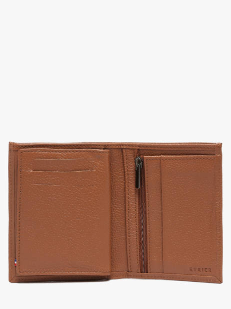Wallet Leather Madras Etrier Brown madras EMAD247 other view 1