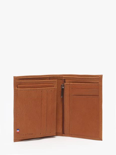 Wallet With Coin Purse Oil Leather Etrier Brown oil EOIL142 other view 1