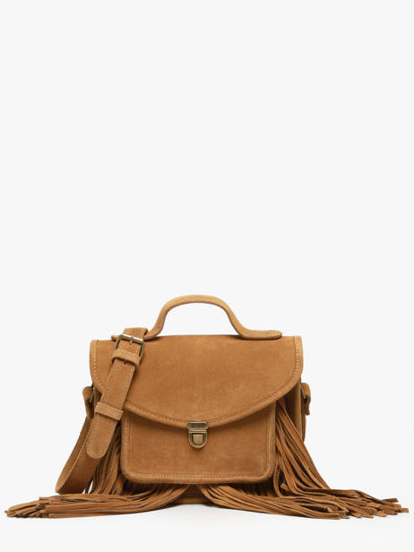 Sac Melle George Folk Cuir Paul marius Marron folk GEORGFOL