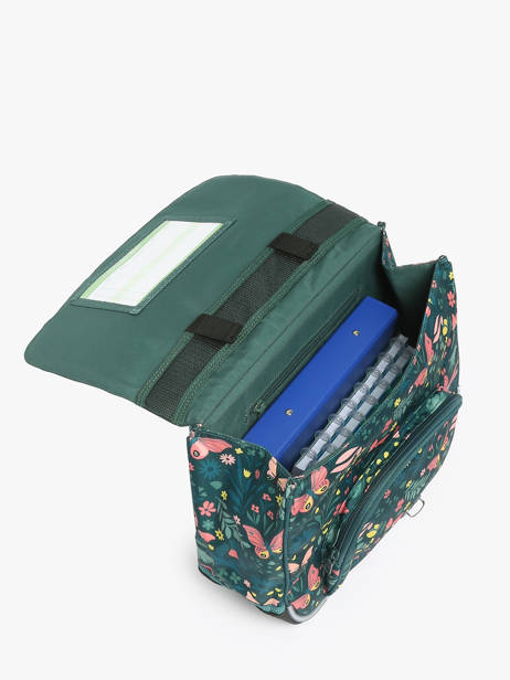 Cartable 1 Compartiment Tann's Vert les fantaisies f 35266 vue secondaire 3