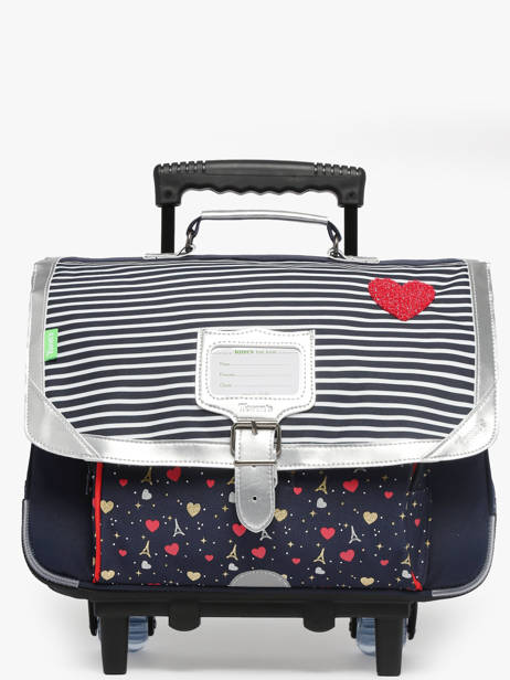 Cartable à Roulettes 2 Compartiments Tann's Bleu les fantaisies f 42321