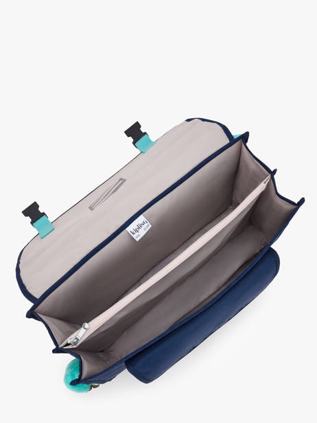 2-compartment Satchel Kipling Blue back to school K12074 other view 3