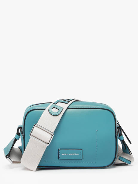 Sac Bandoulière K Circle Cuir Karl lagerfeld Bleu k circle A3W30310 vue secondaire 4