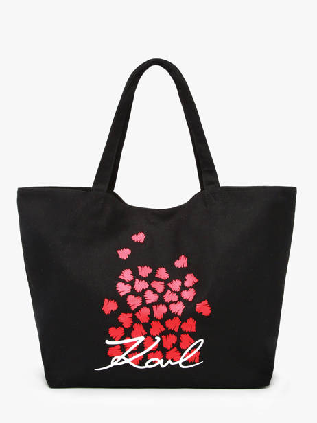 Shoulder Bag K Signature Cotton Karl lagerfeld Black k signature A3W50111