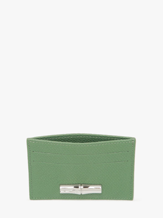 Longchamp Le roseau Bill case / card case Green