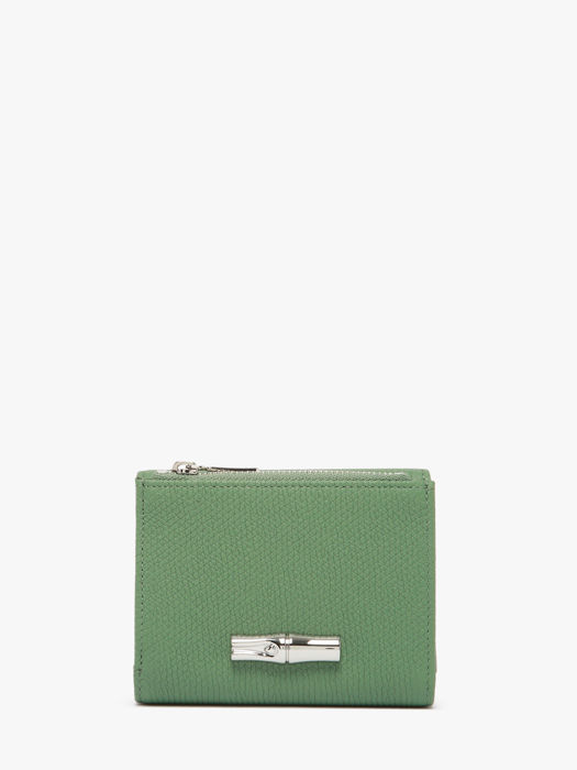 Longchamp Le roseau Wallet Green