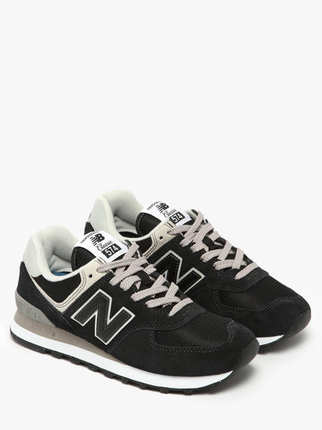 Sneakers 574 En Cuir New balance Noir boy ML574EVB vue secondaire 2