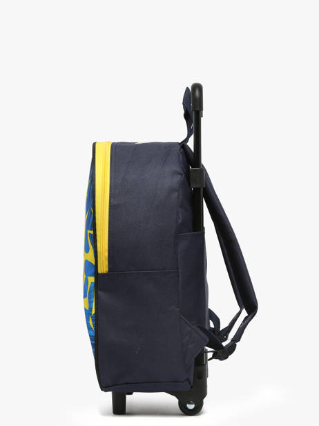 1 Compartment Wheeled Schoolbag Pokemon Blue pikachu eclair 25IK204F other view 2