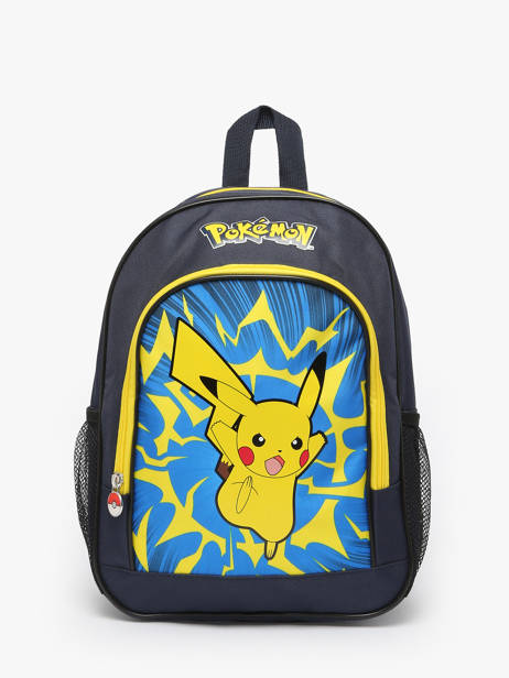 Sac à Dos 2 Compartiments Pokemon Bleu pikachu eclair 25IK204P
