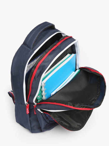 3-compartment Backpack Federat. france football Blue fff 25BX204B other view 3