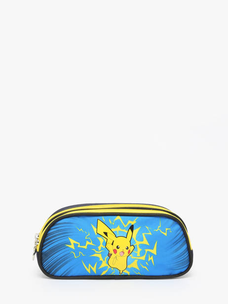 Trousse 2 Compartiments Pikachu Eclair Pokemon Bleu pikachu eclair 25IK207D
