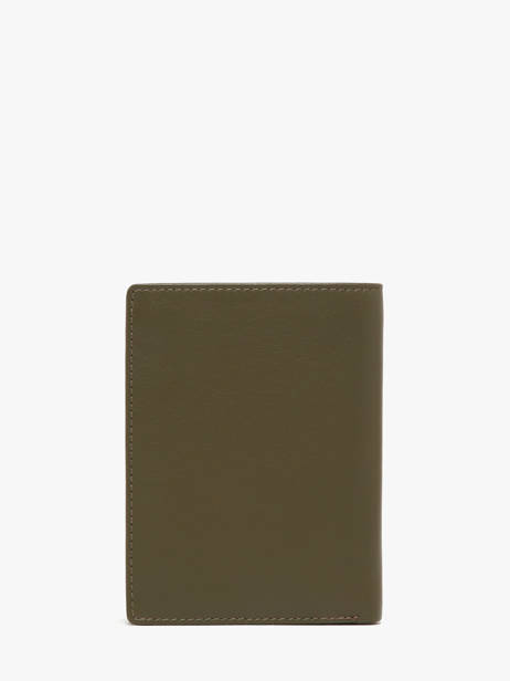 Wallet Smooth Leather Yves renard Green smooth 15418 other view 3